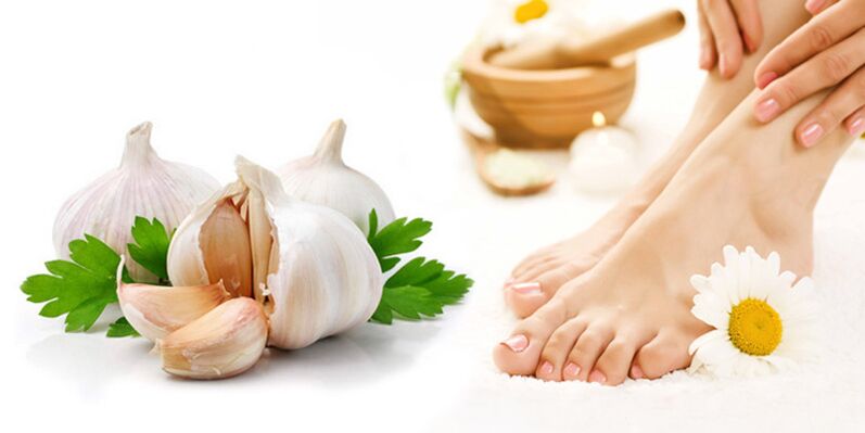 Behandeling van nagelschimmel knoflook